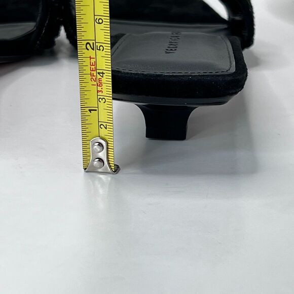 Veronica Beard Finlee Beaded Suede Slide Sandals Black Women’s US 7 M NWB - Picture 10 of 11